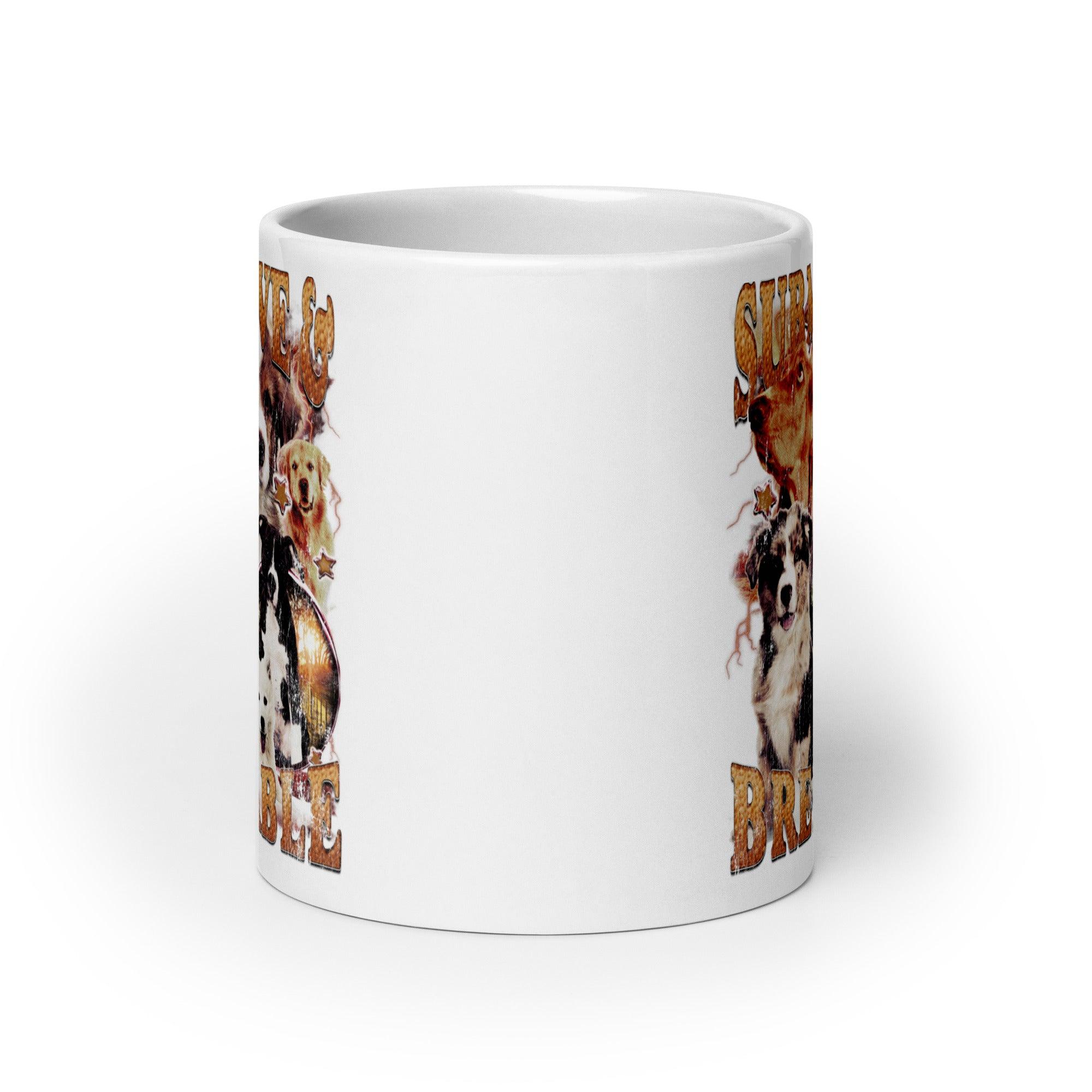 Submissive and Breedable White glossy mug - Orbital Clothing
