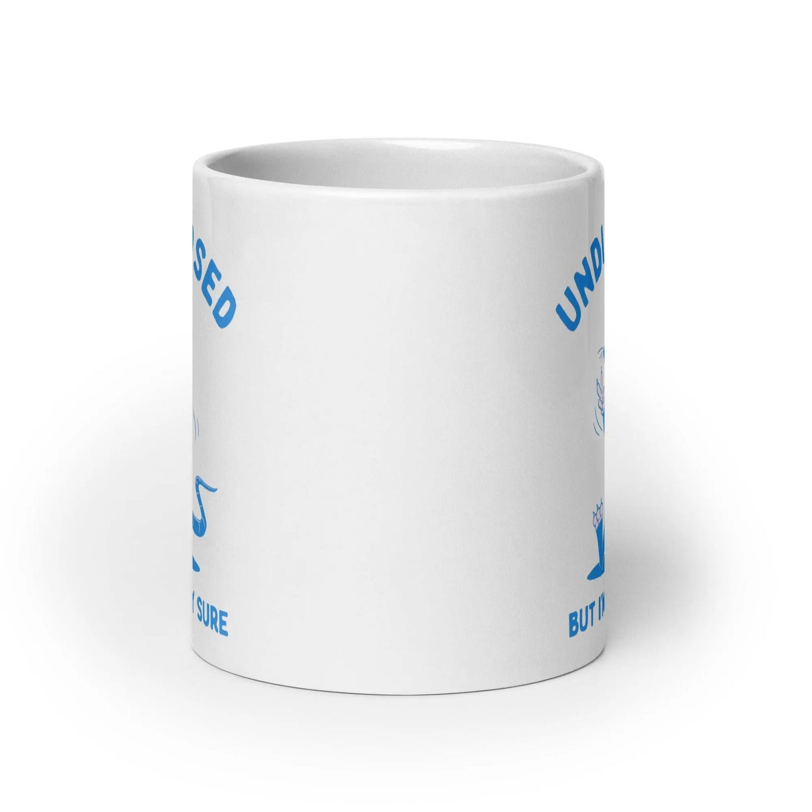 Undiagnosed But I'm Pretty Sure White glossy mug - Orbital Clothing