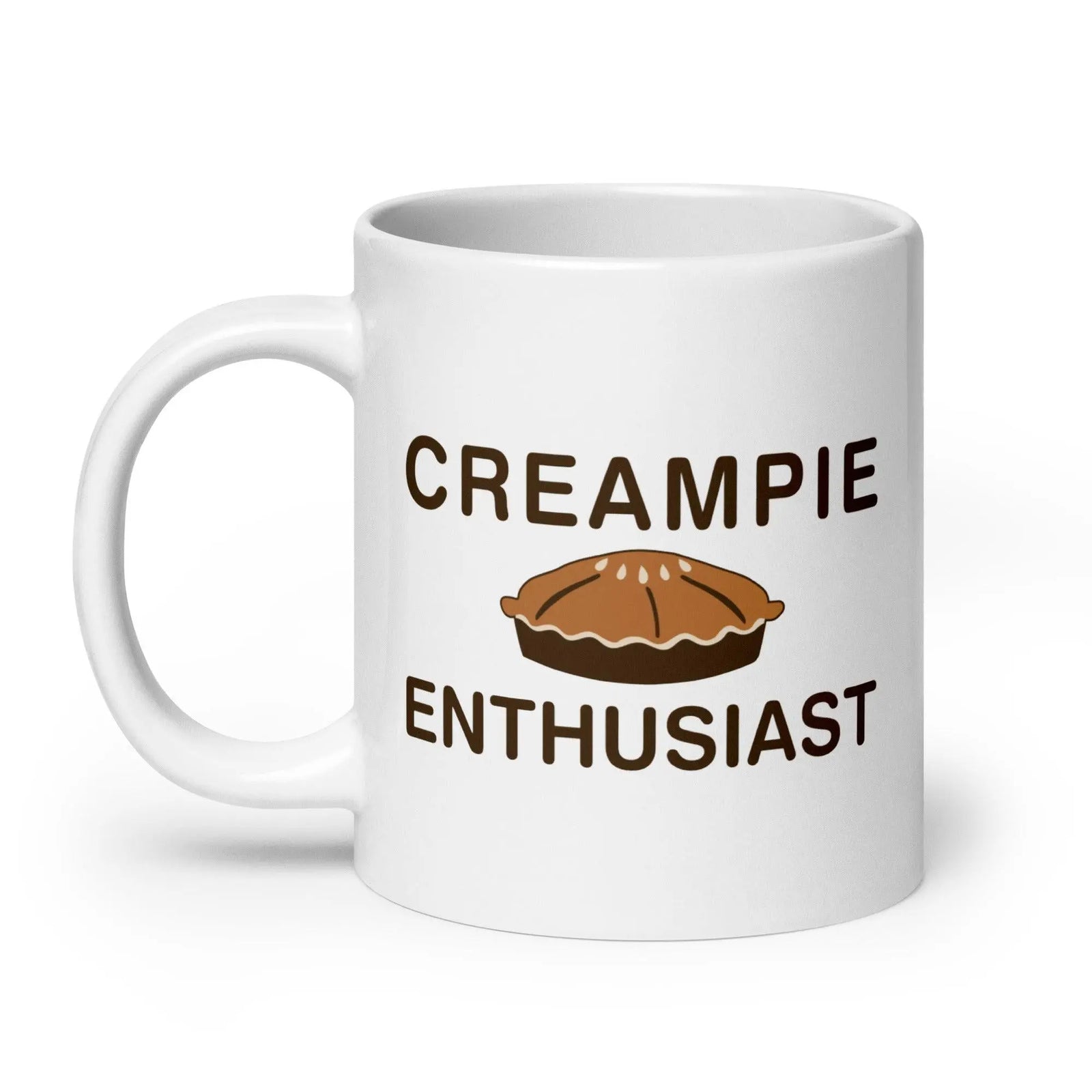 Creampie Enthusiast White glossy mug - Orbital Clothing