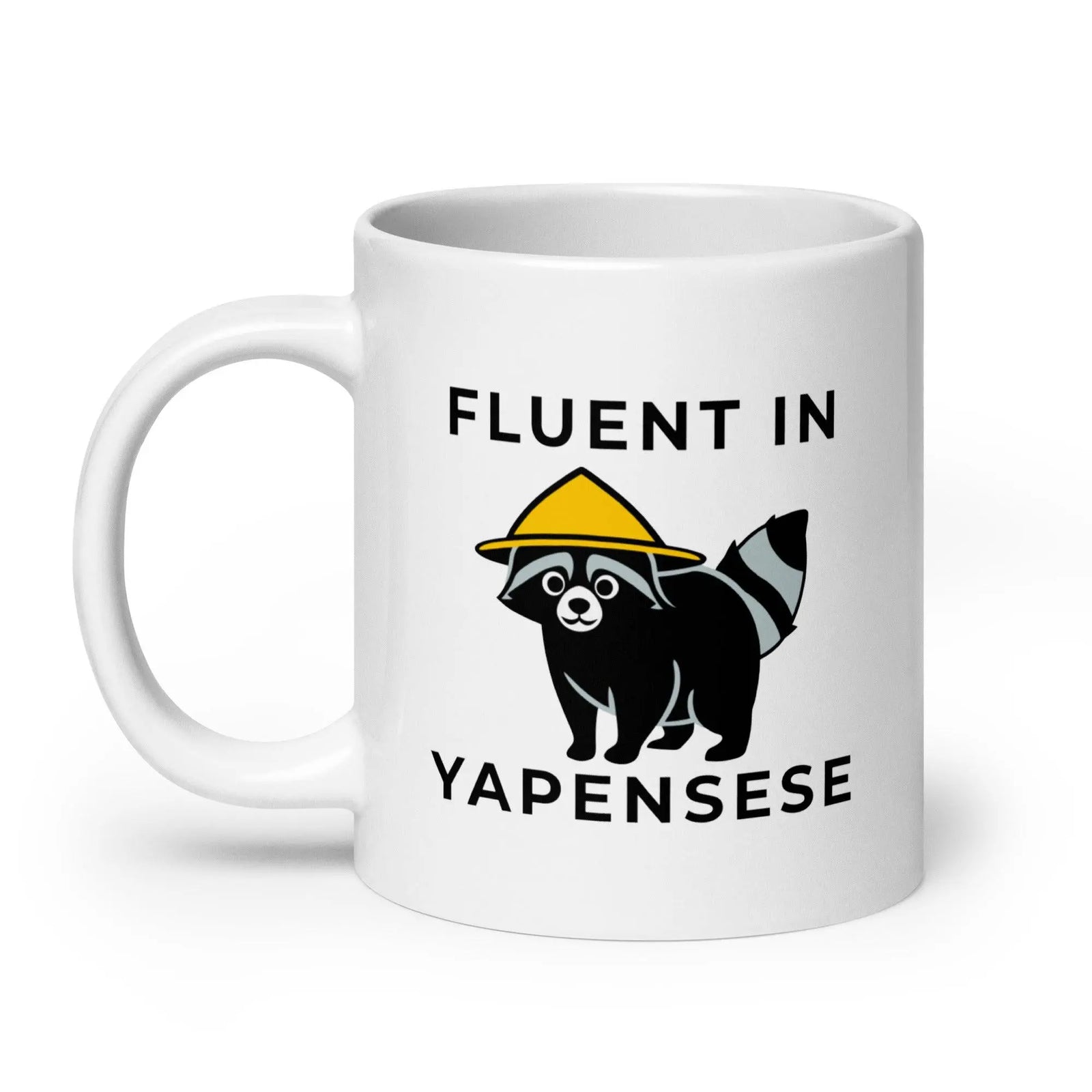 Fluent in Yapenese White glossy mug - Orbital Clothing