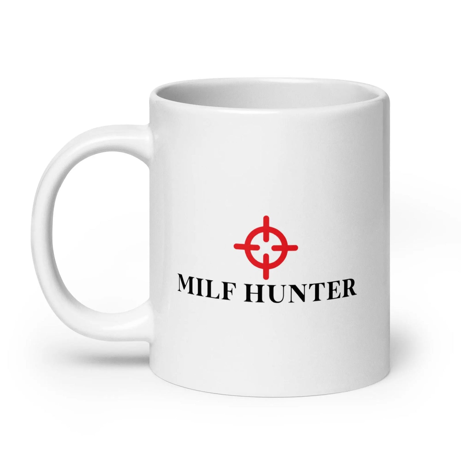 Milf Hunter White glossy mug - Orbital Clothing