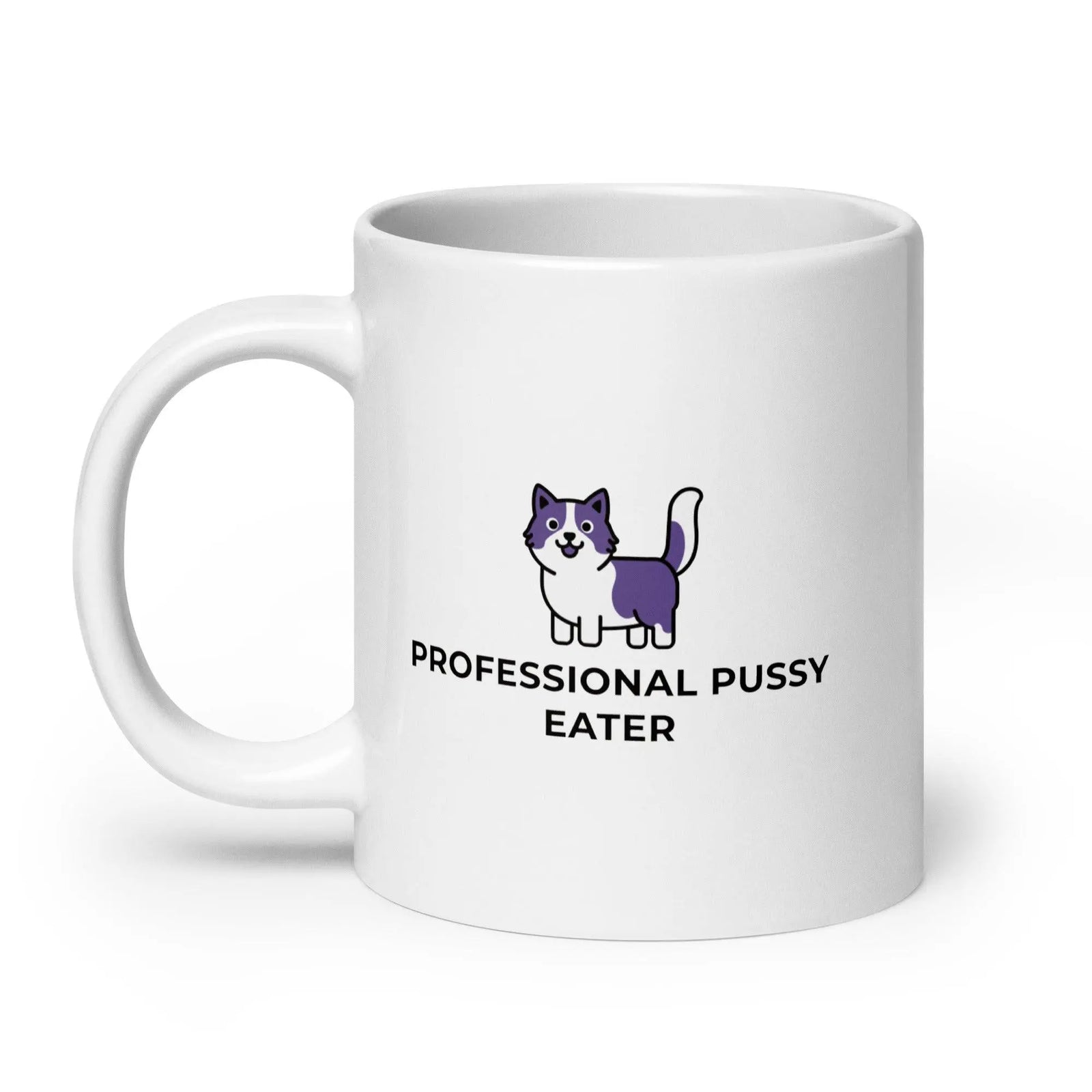 Professional Pussy Eater White glossy mug - Orbital Clothing