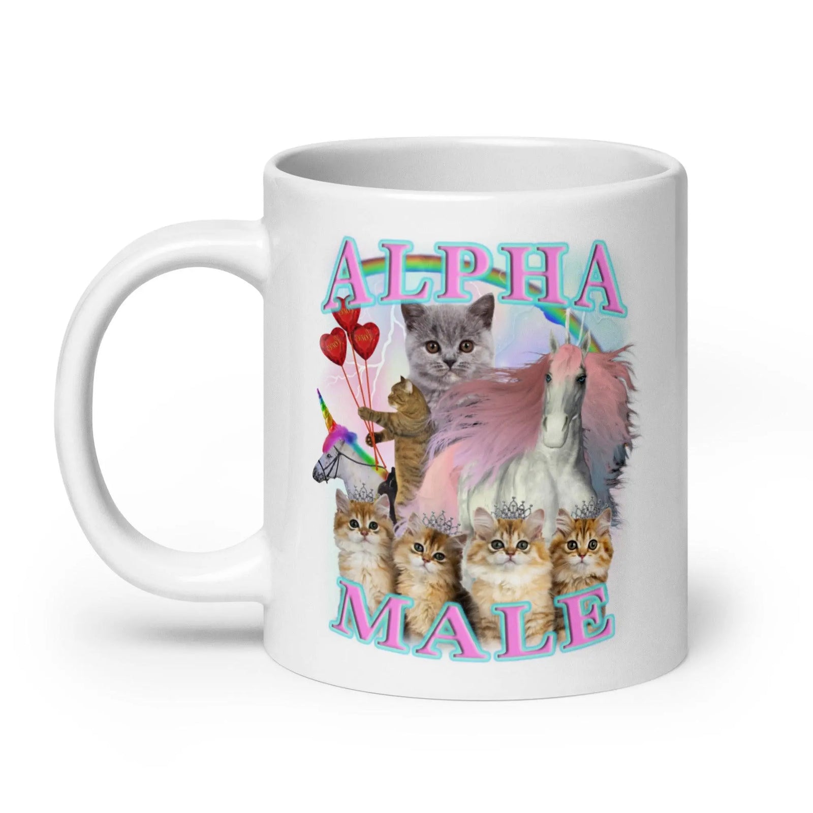 Alpha Male OG Design! White glossy mug - Orbital Clothing