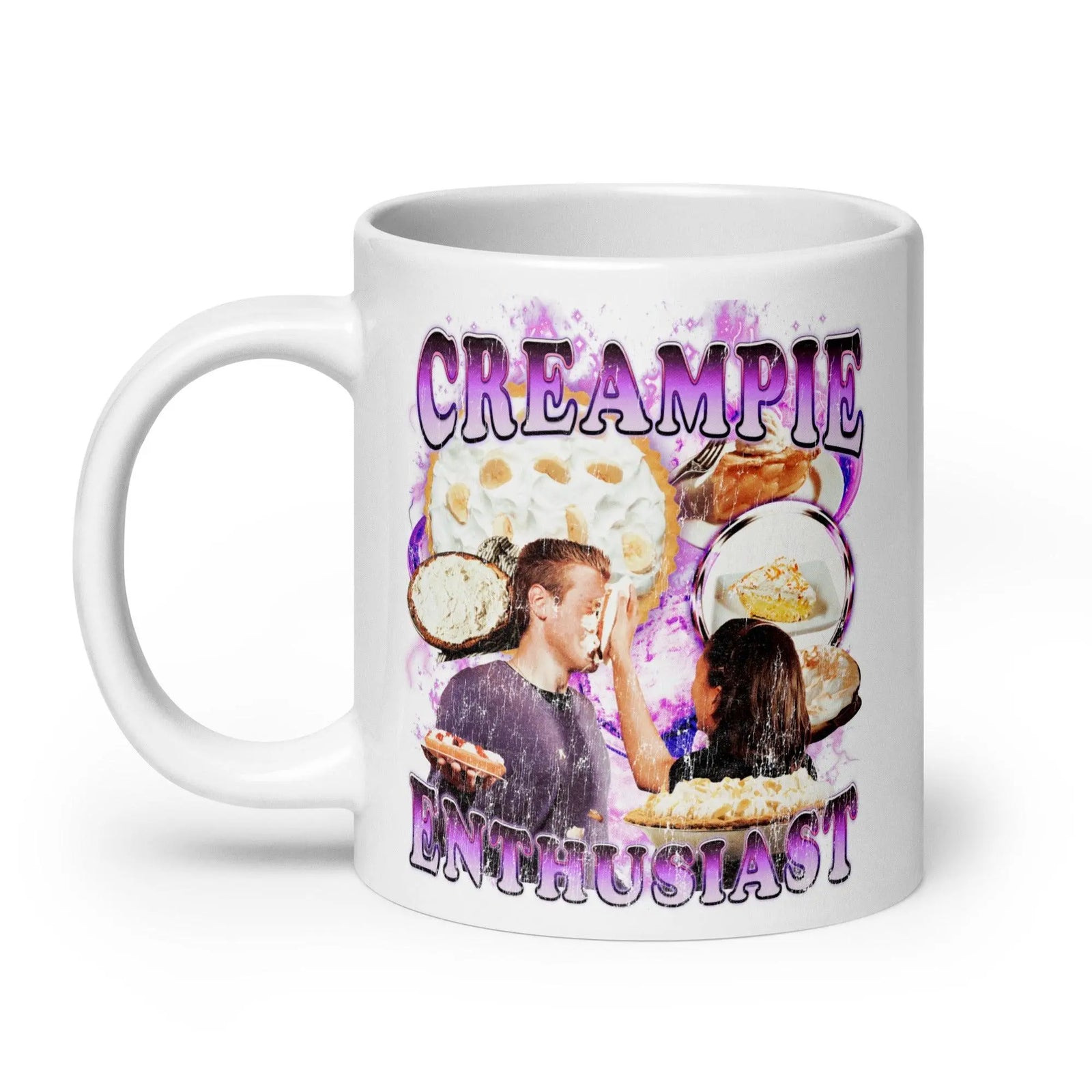 Creampie Enthusiast White glossy mug - Orbital Clothing