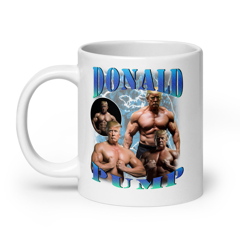 Donald Pump White glossy mug