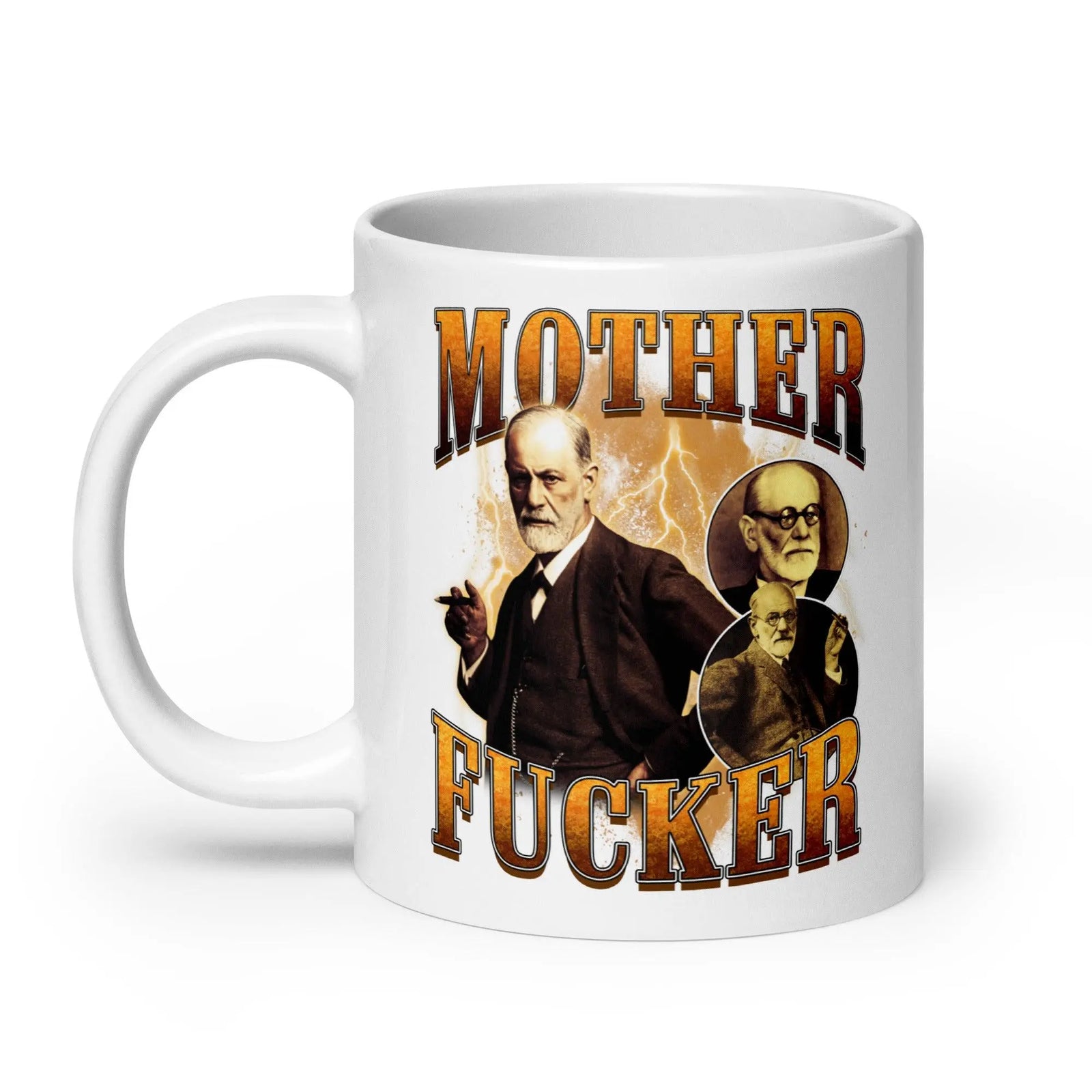 Mother Fucker White glossy mug - Orbital Clothing