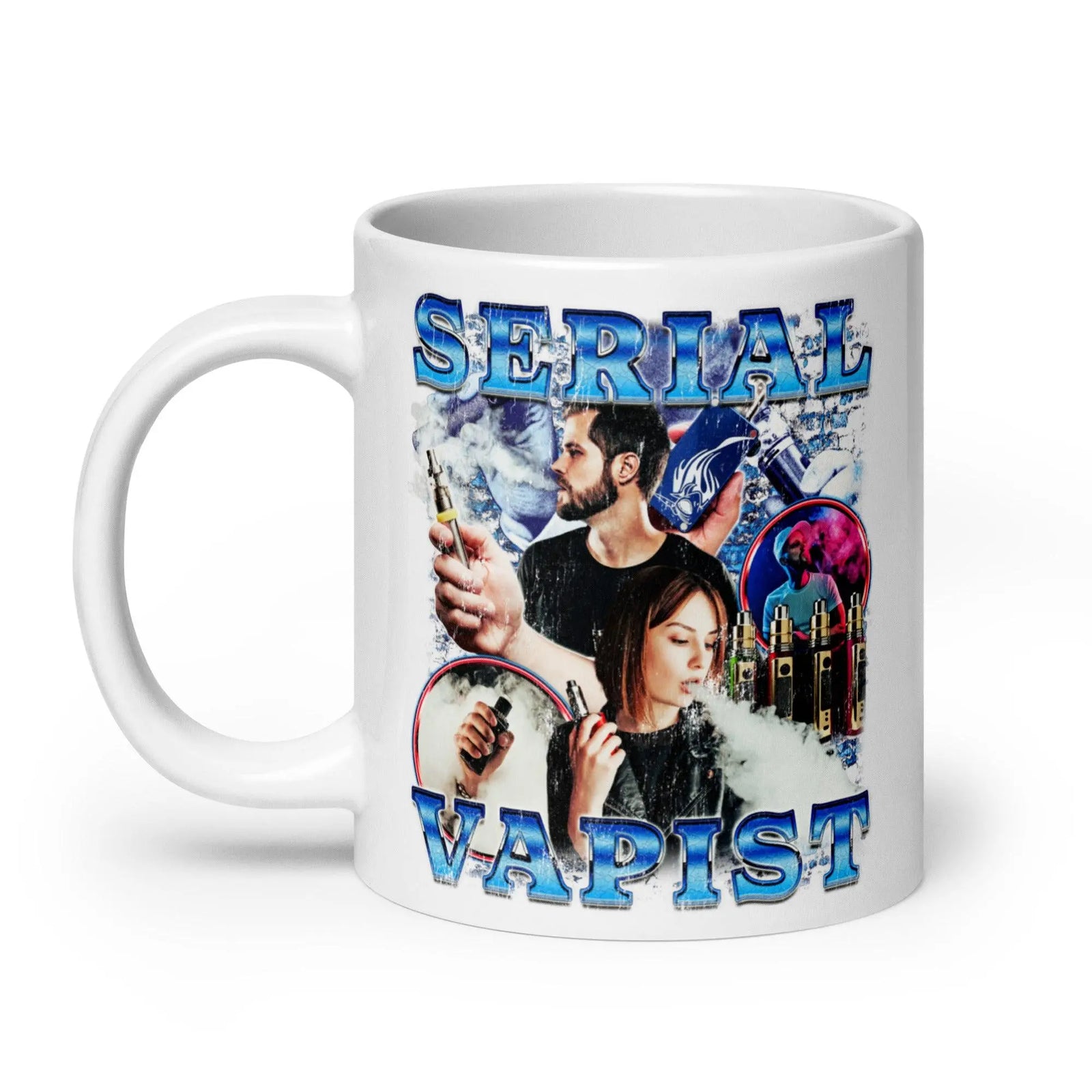 Serial Vapist White glossy mug - Orbital Clothing