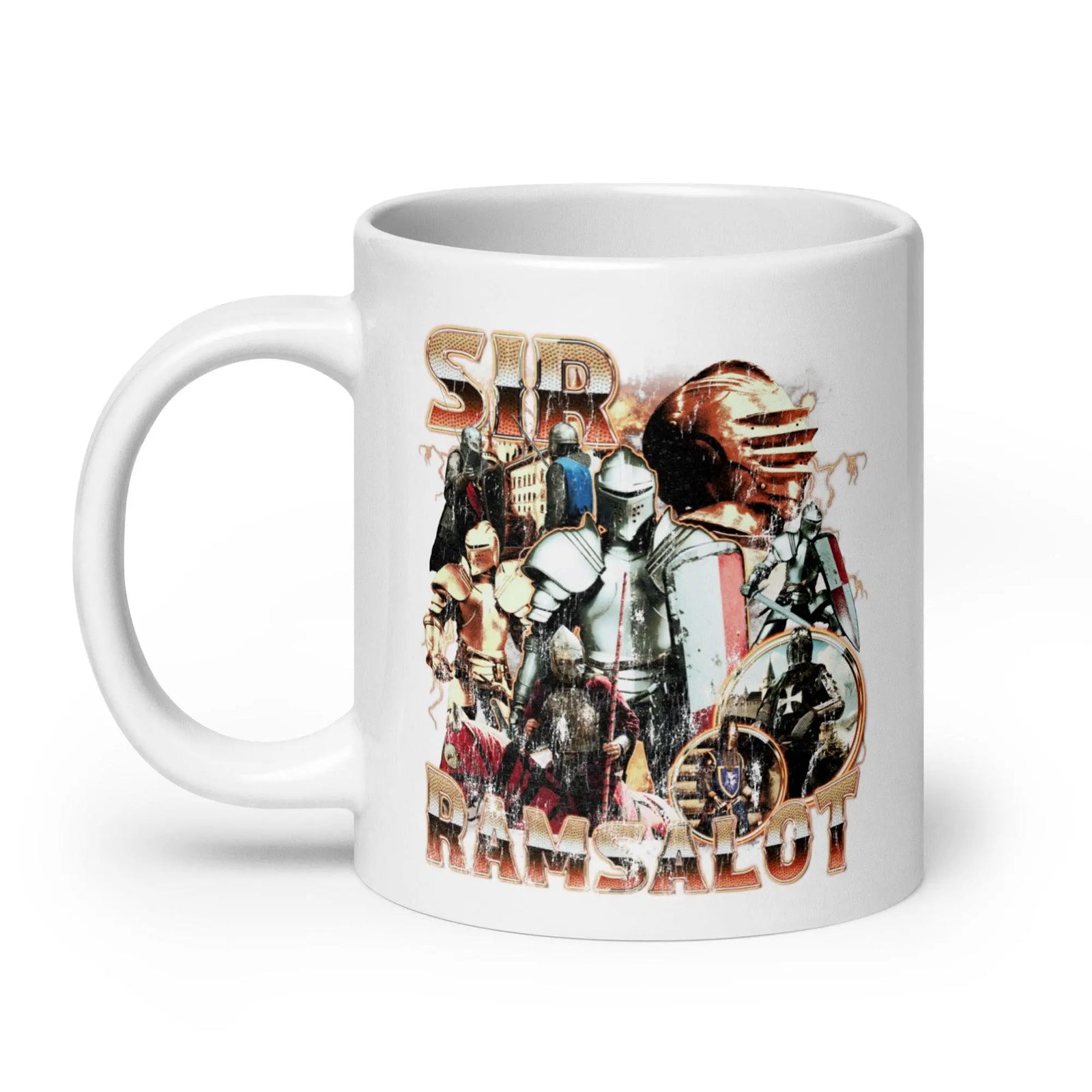 Sir Ramsalot White glossy mug - Orbital Clothing
