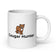 Cougar Hunter White glossy mug