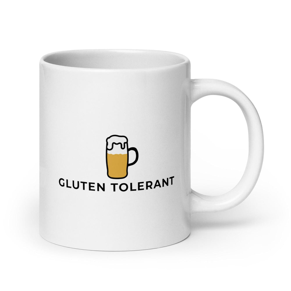 Gluten Tolerant White glossy mug - Orbital Clothing