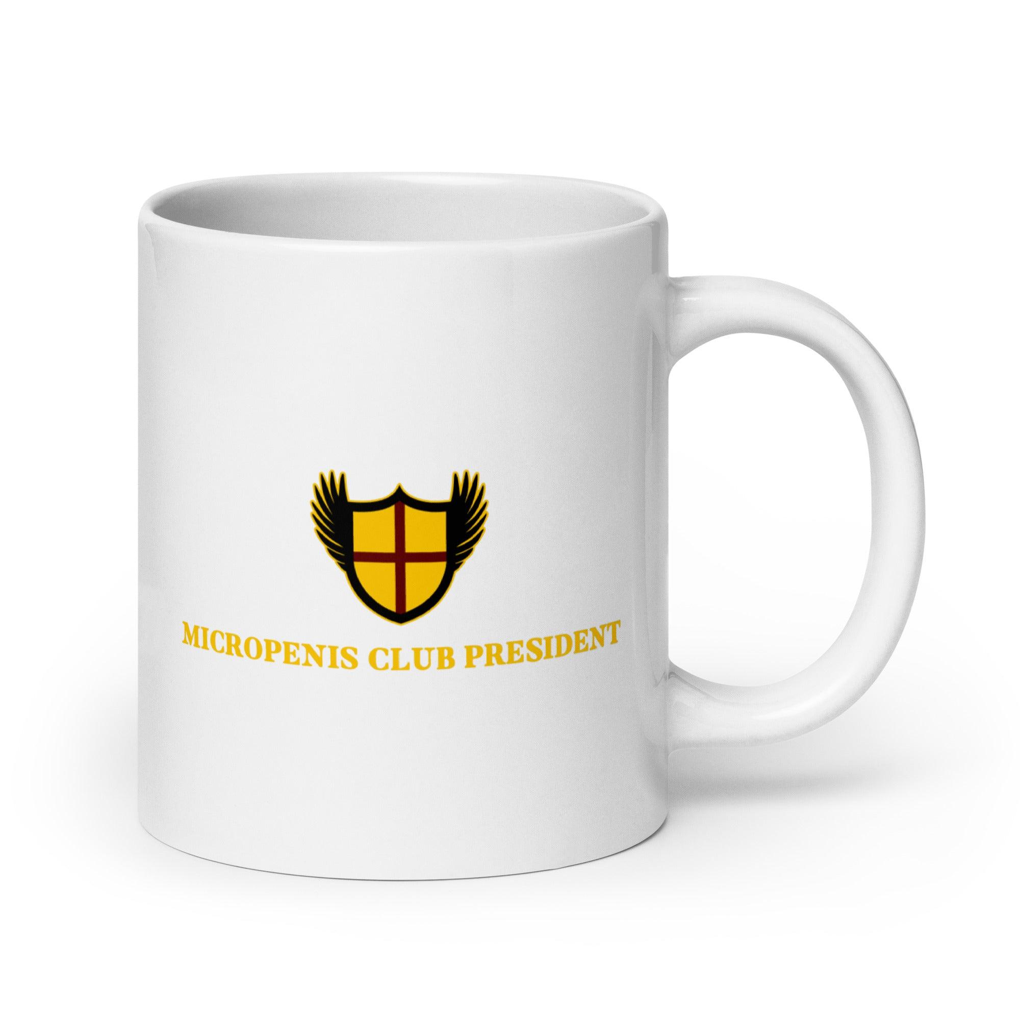 Micropenis Club President White glossy mug - Orbital Clothing