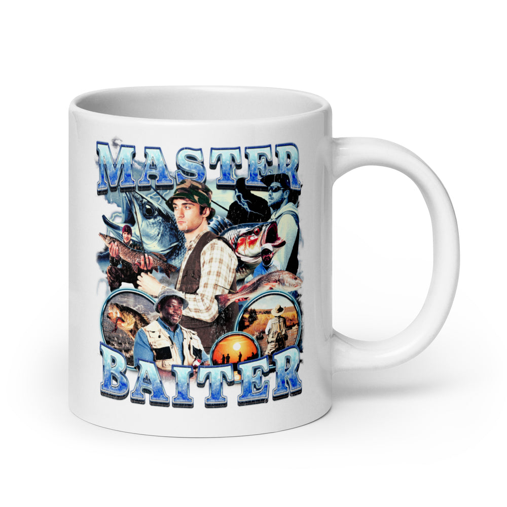 Master Baiter White glossy mug