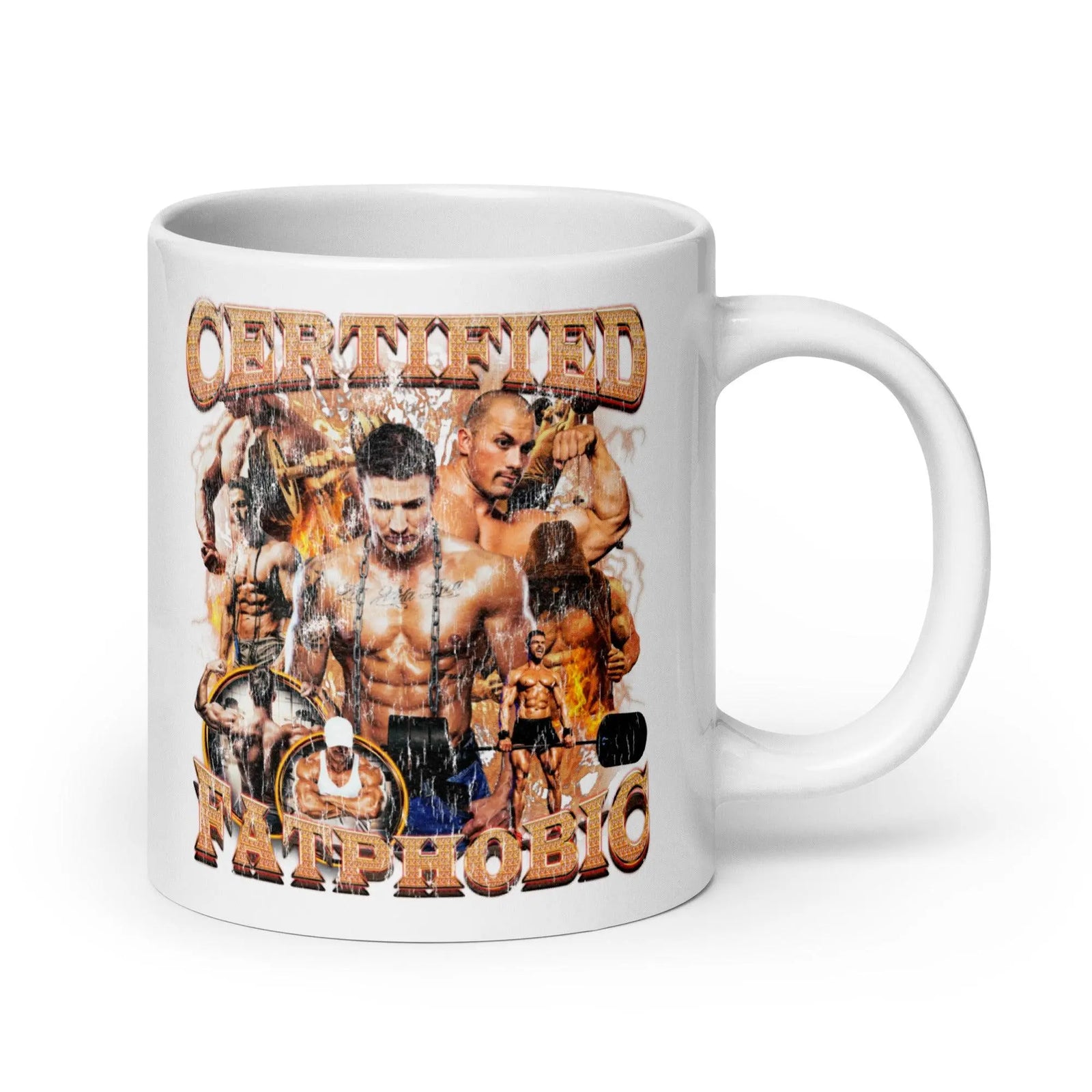 Certified Fatphobic White glossy mug - Orbital Clothing