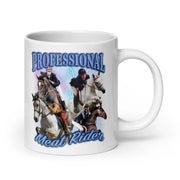 Professionele Meat Rider Witte glanzende mok