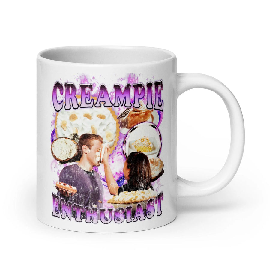 Creampie Enthusiast White glossy mug - Orbital Clothing