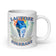 Laktosetolerante, weiße, glänzende Tasse