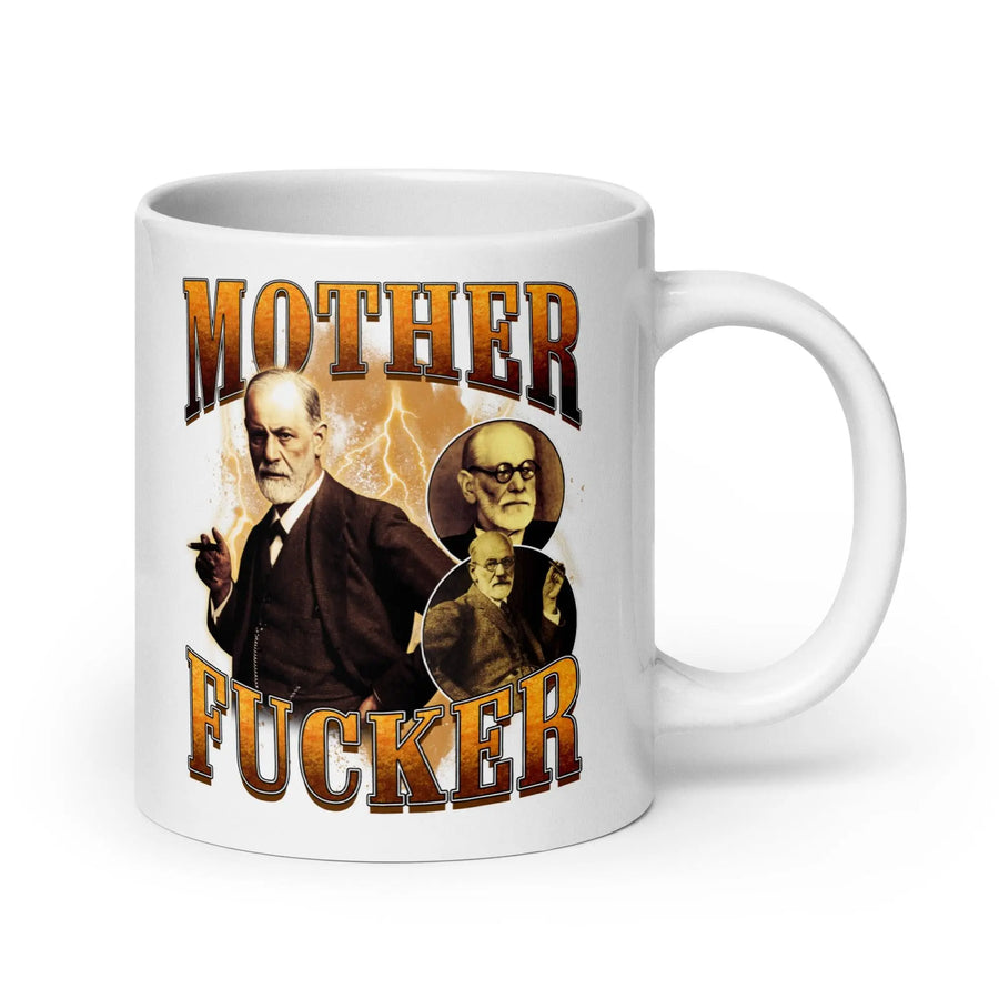 Mother Fucker White glossy mug - Orbital Clothing