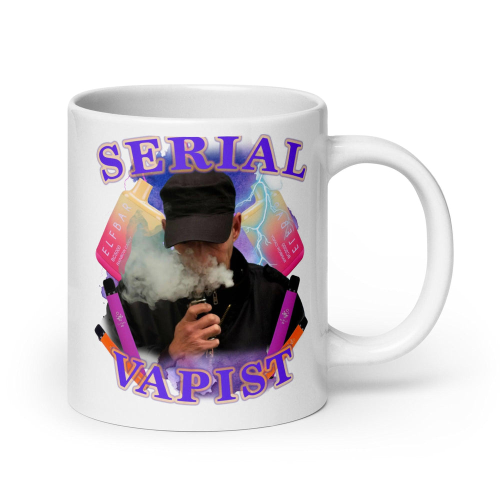 Serial Vapist White glossy mug - Orbital Clothing