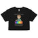 Call my Roy G. Biv cause I am visibly on the spectrum Women’s crop top