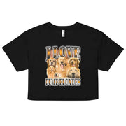 I Love Dumb Blondes Women’s crop top