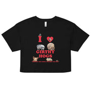 I Love Girthy Hogs Women’s crop top