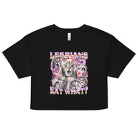 Lesben essen was Damen-Crop-Top - Schwarz / XS