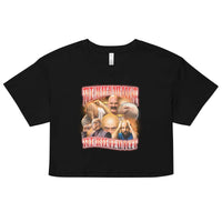 The more hair I lose the more head I get value Women’s crop top - Black / XS