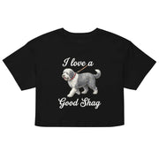 I love a good shag (shaggy dog) crop top