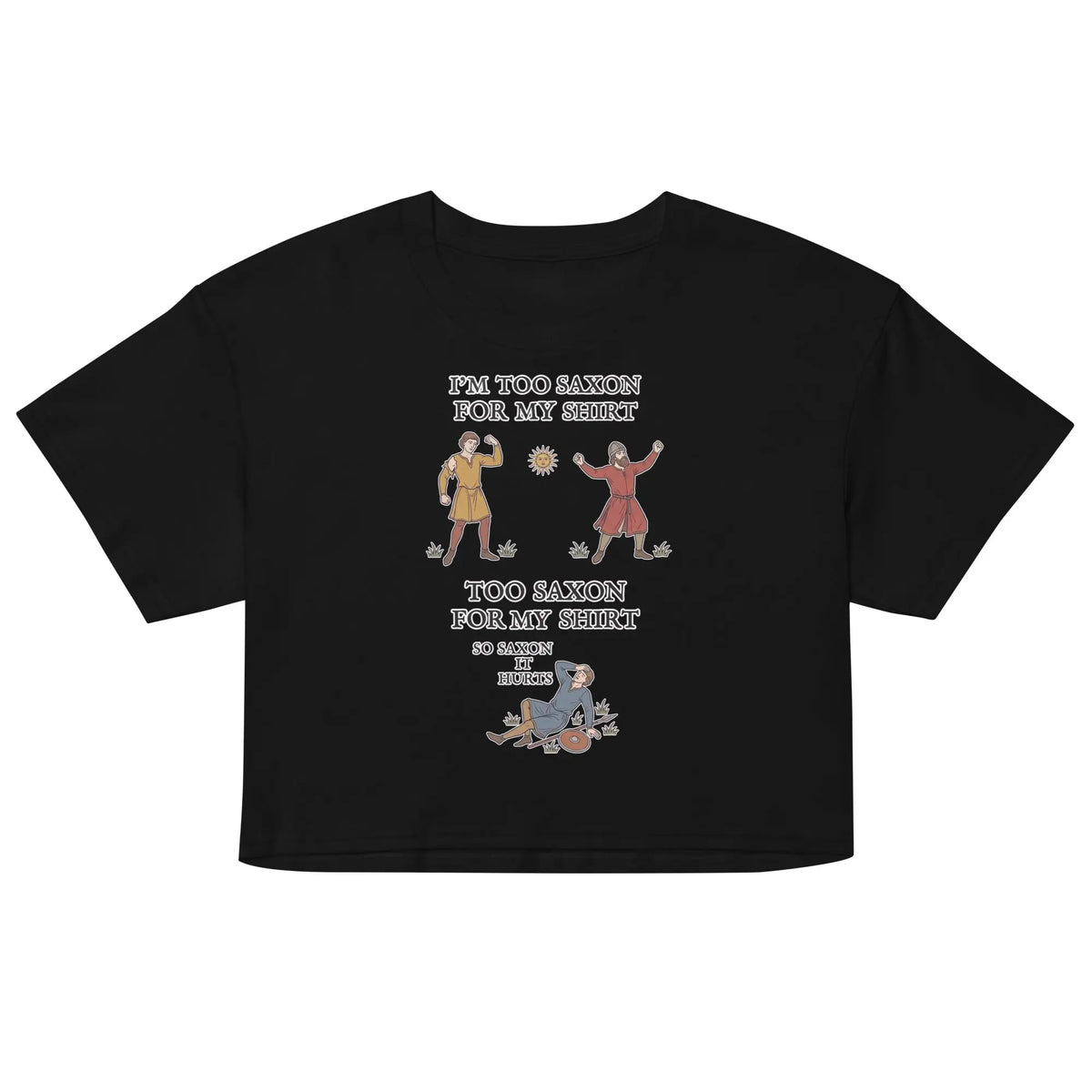 I'm Too Saxon For My Shirt Women’s crop top Orbital Clothing