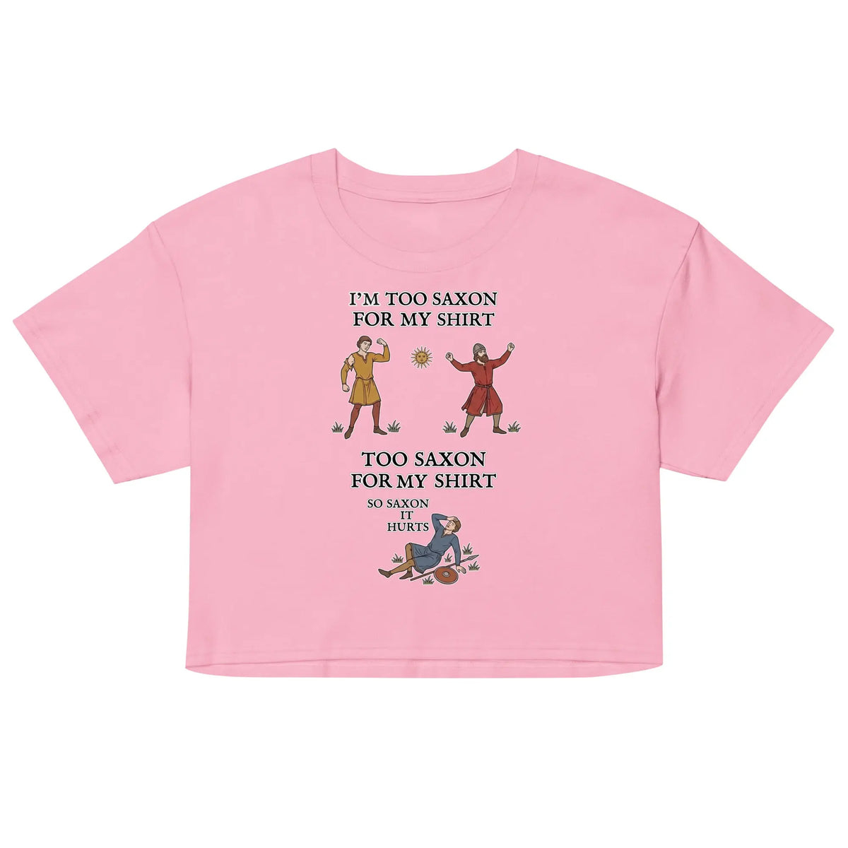 I'm Too Saxon For My Shirt Women’s crop top Orbital Clothing