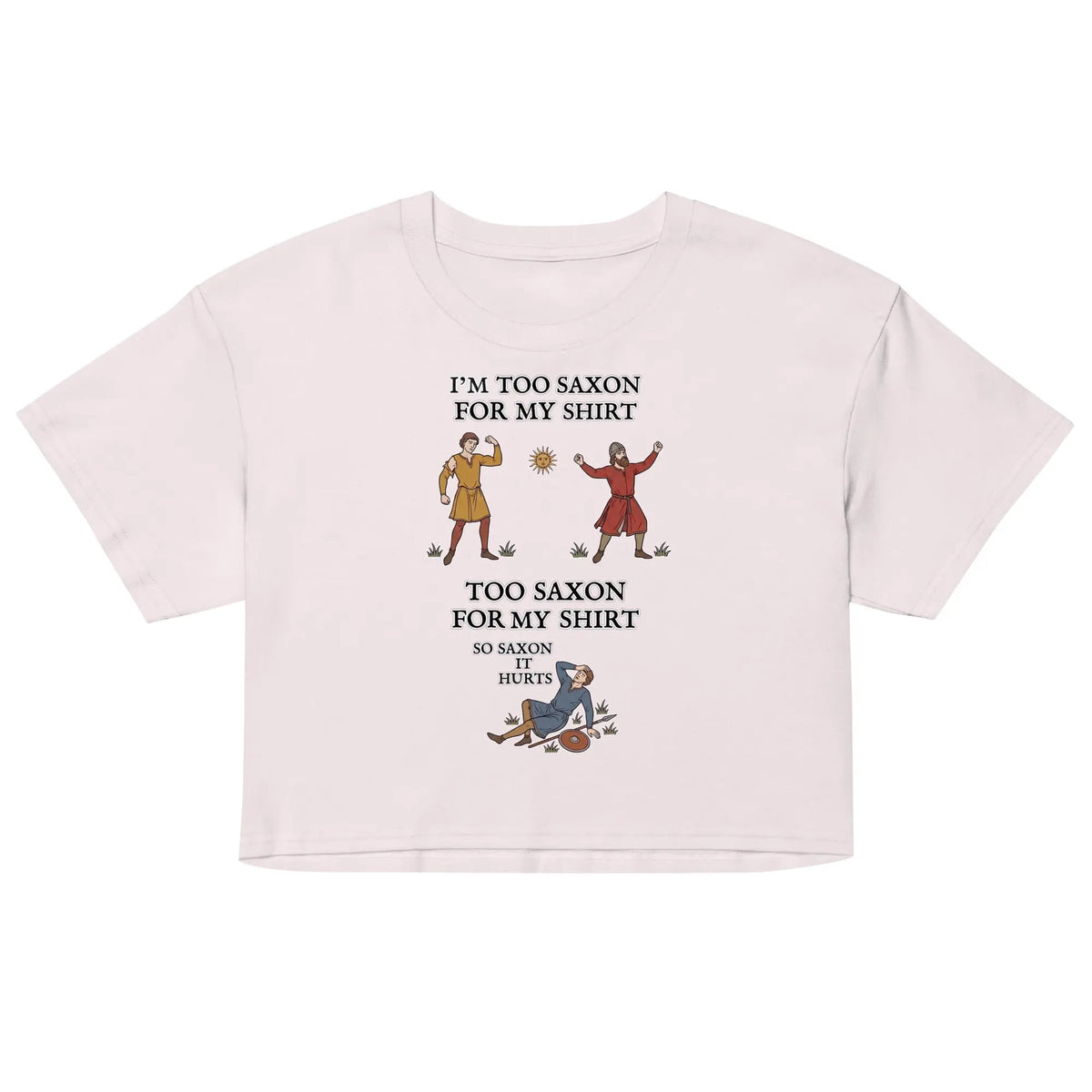 I'm Too Saxon For My Shirt Women’s crop top Orbital Clothing