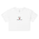 's Werelds kleinste pik (geborduurd) Dames crop top