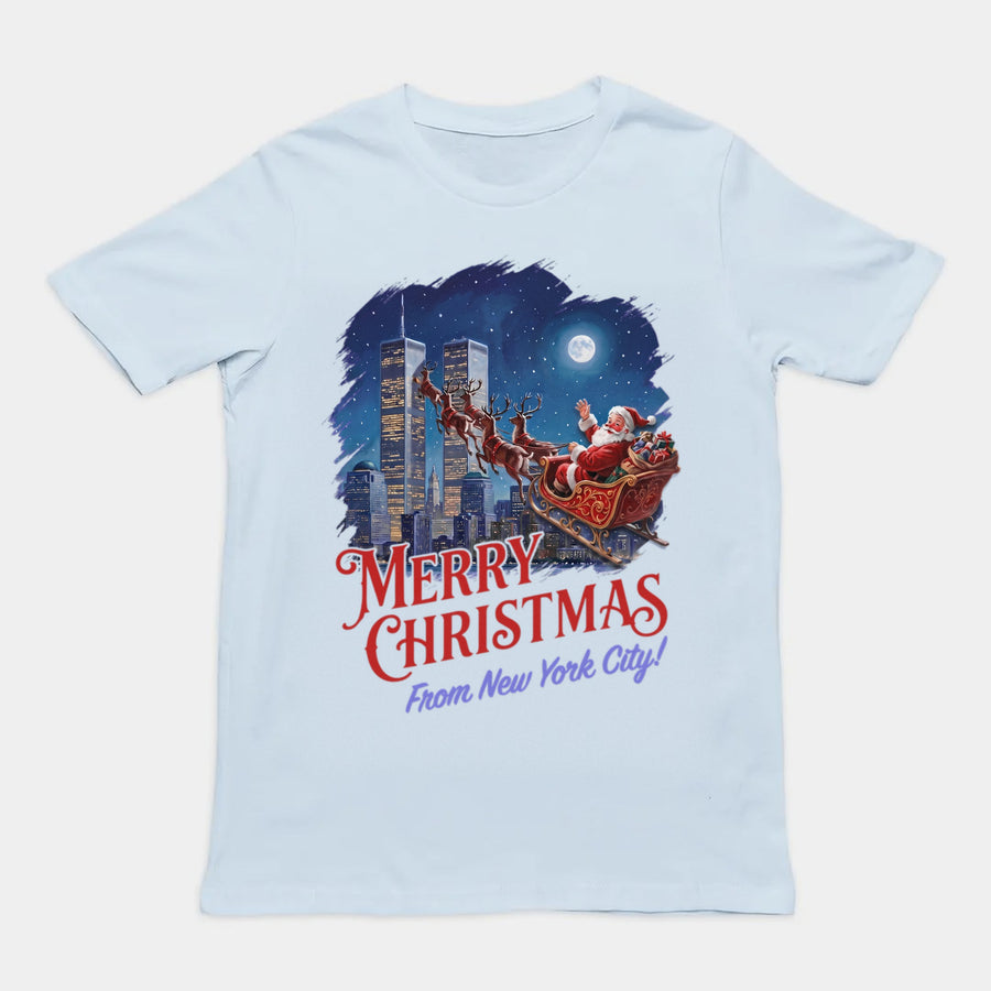 Merry Christmas From New York City T-Shirt Orbital Clothing