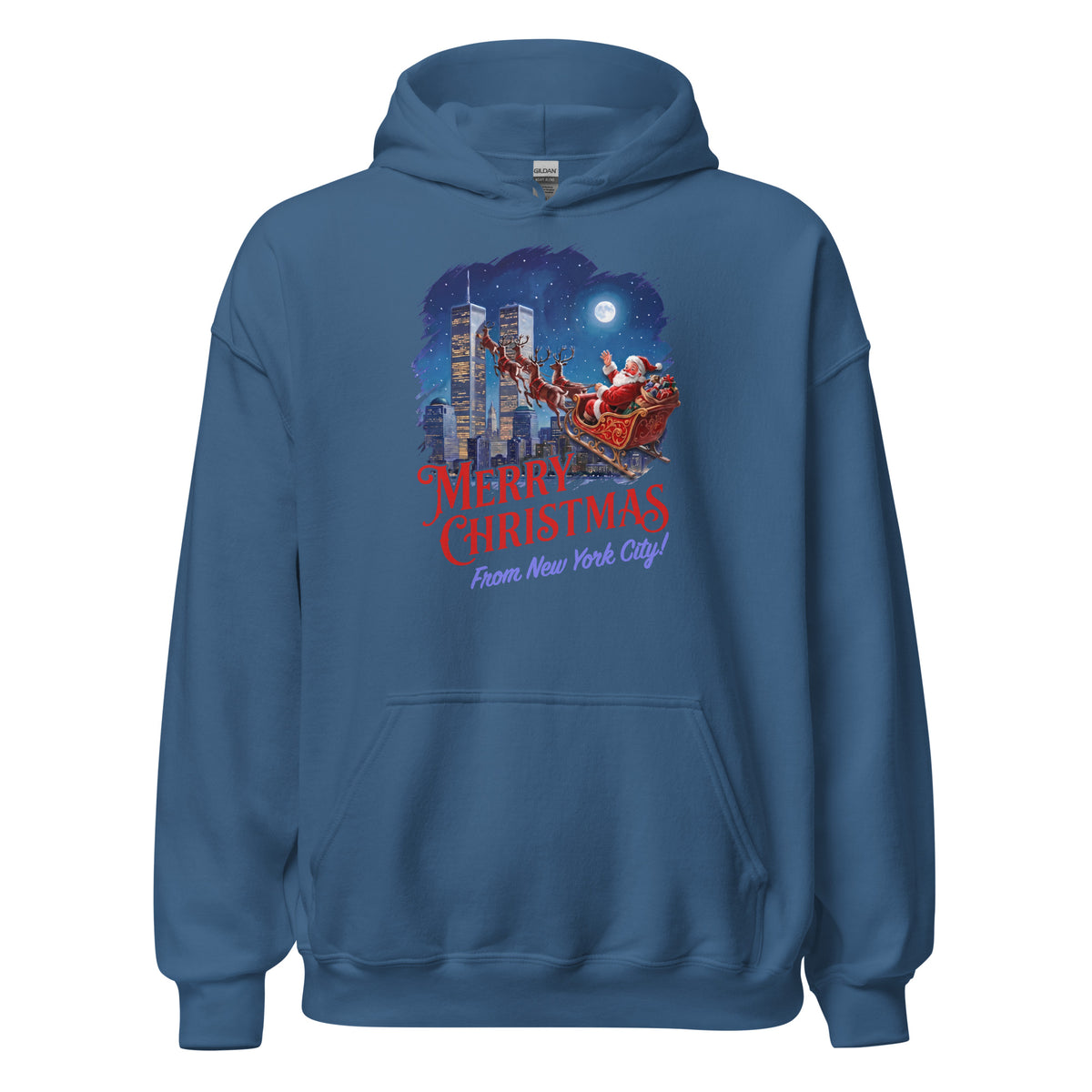 Merry Christmas From New York City Hoodie Orbital Clothing