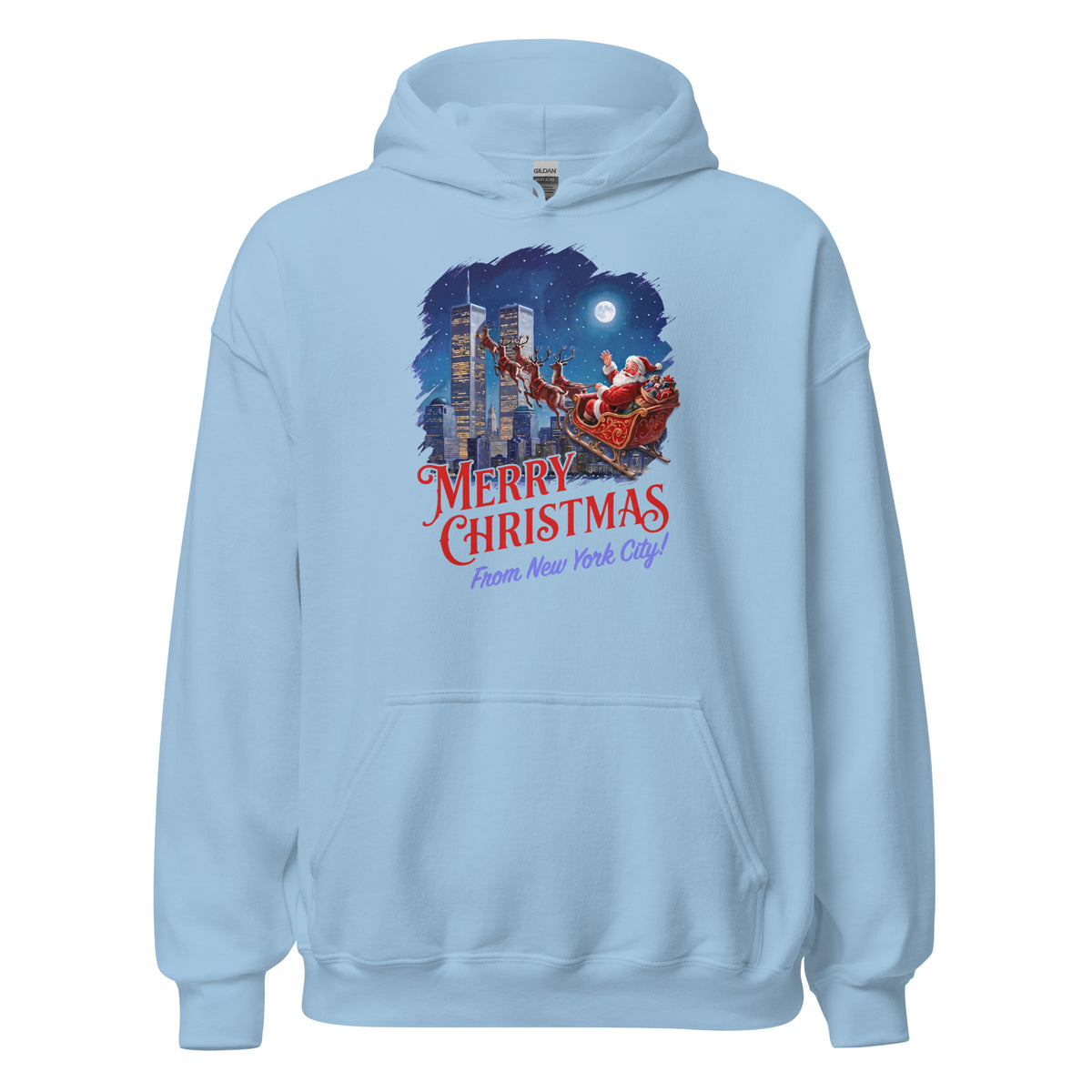Merry Christmas From New York City Hoodie Orbital Clothing