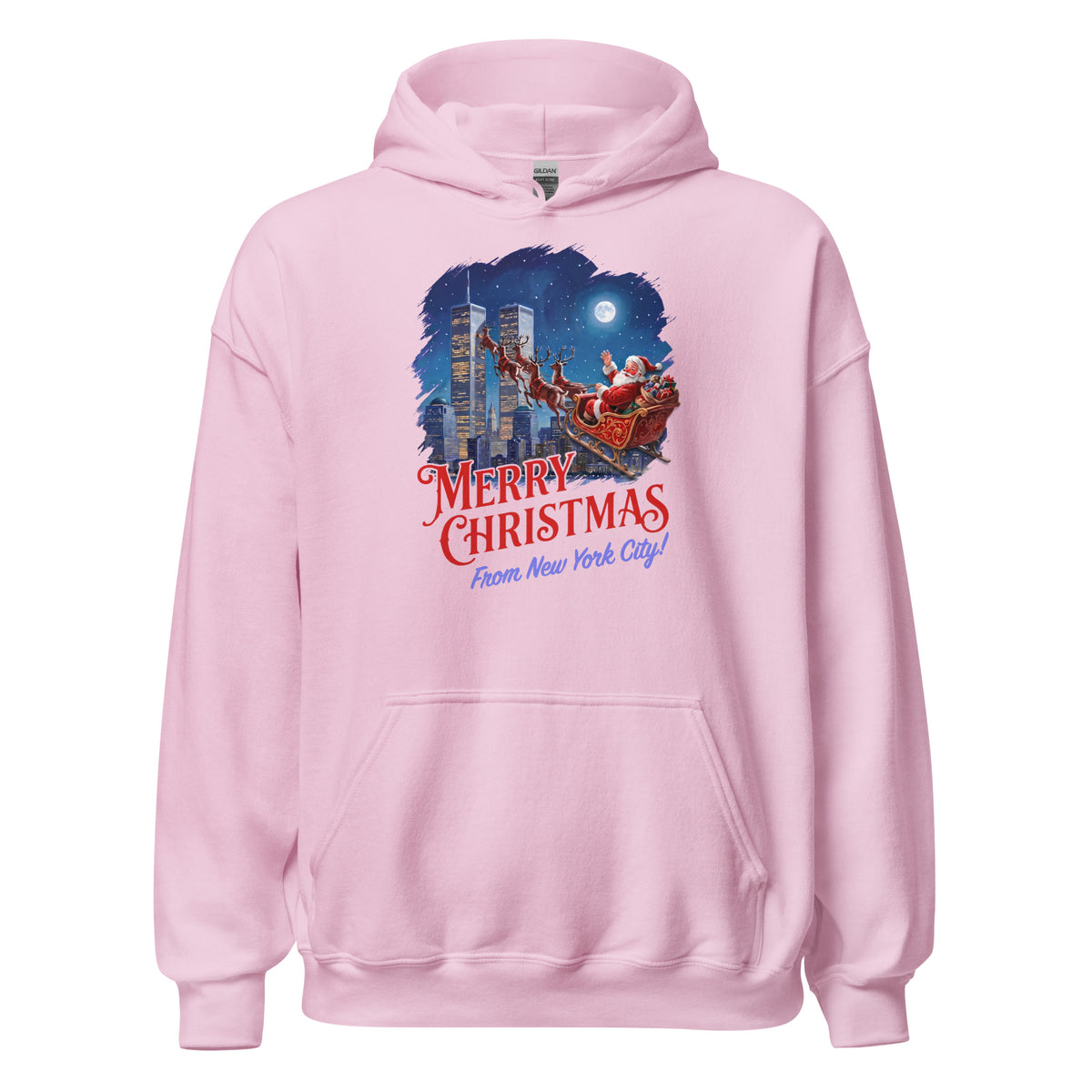 Merry Christmas From New York City Hoodie Orbital Clothing