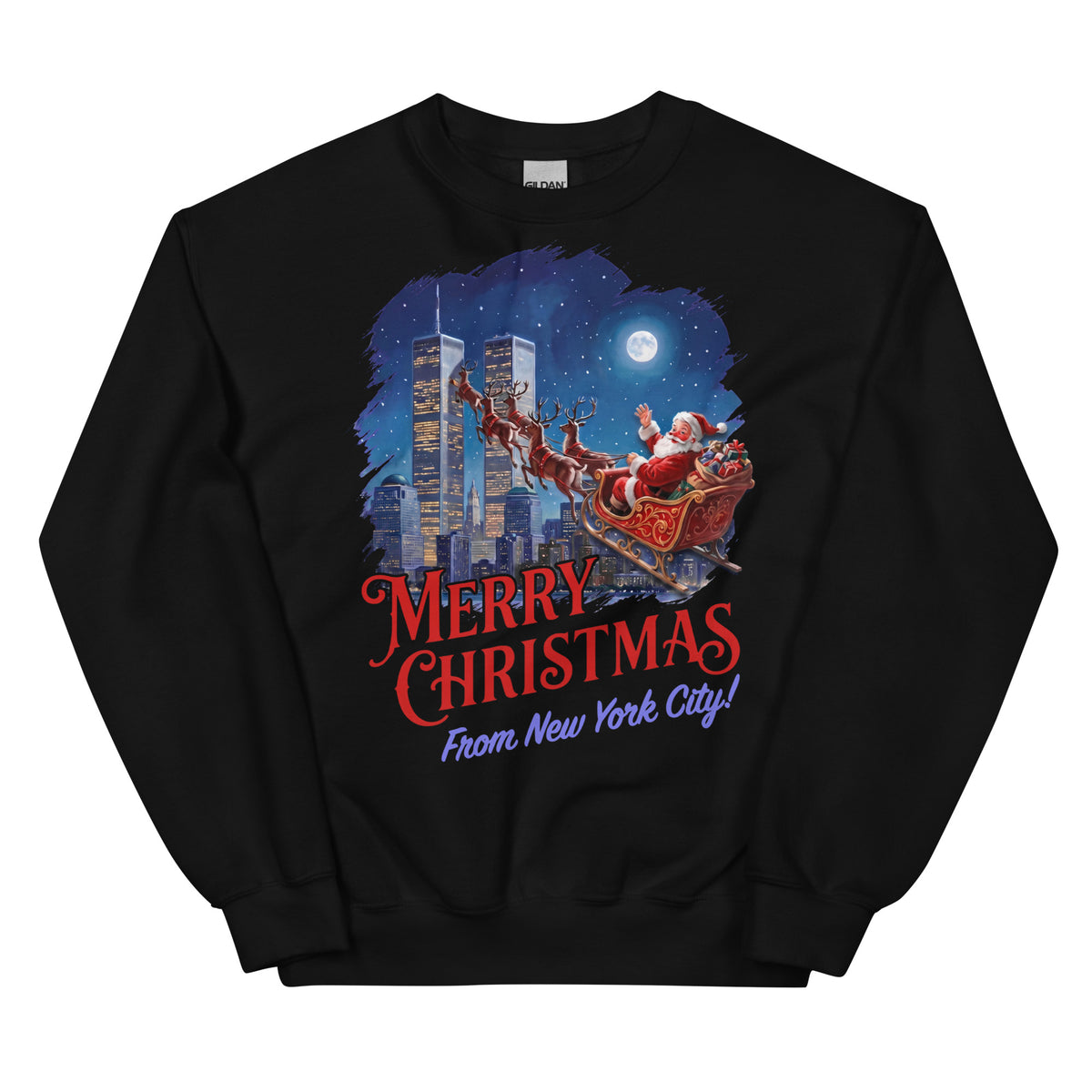 Merry Christmas From New York City Sweatshirt Orbital Clothing