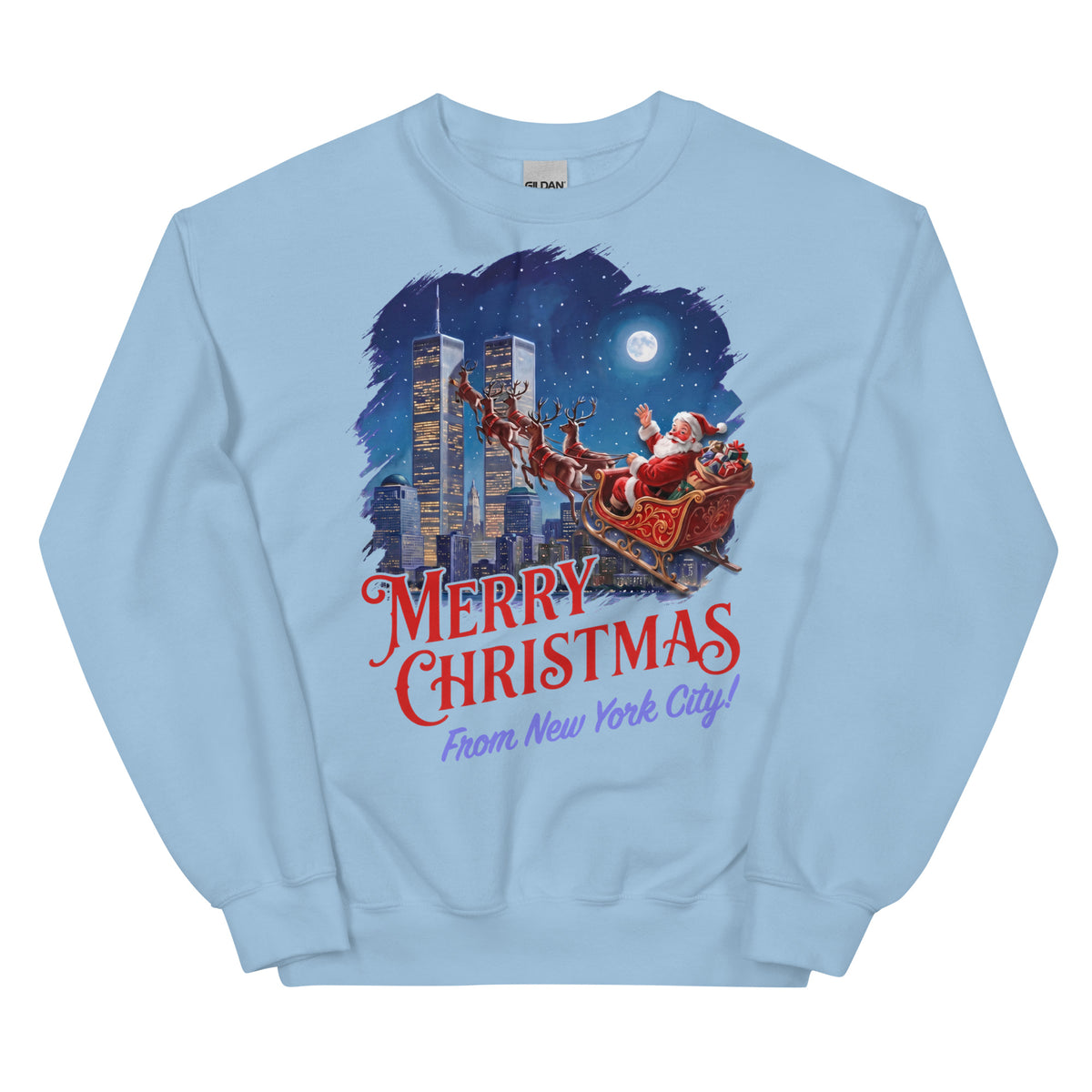 Merry Christmas From New York City Sweatshirt Orbital Clothing