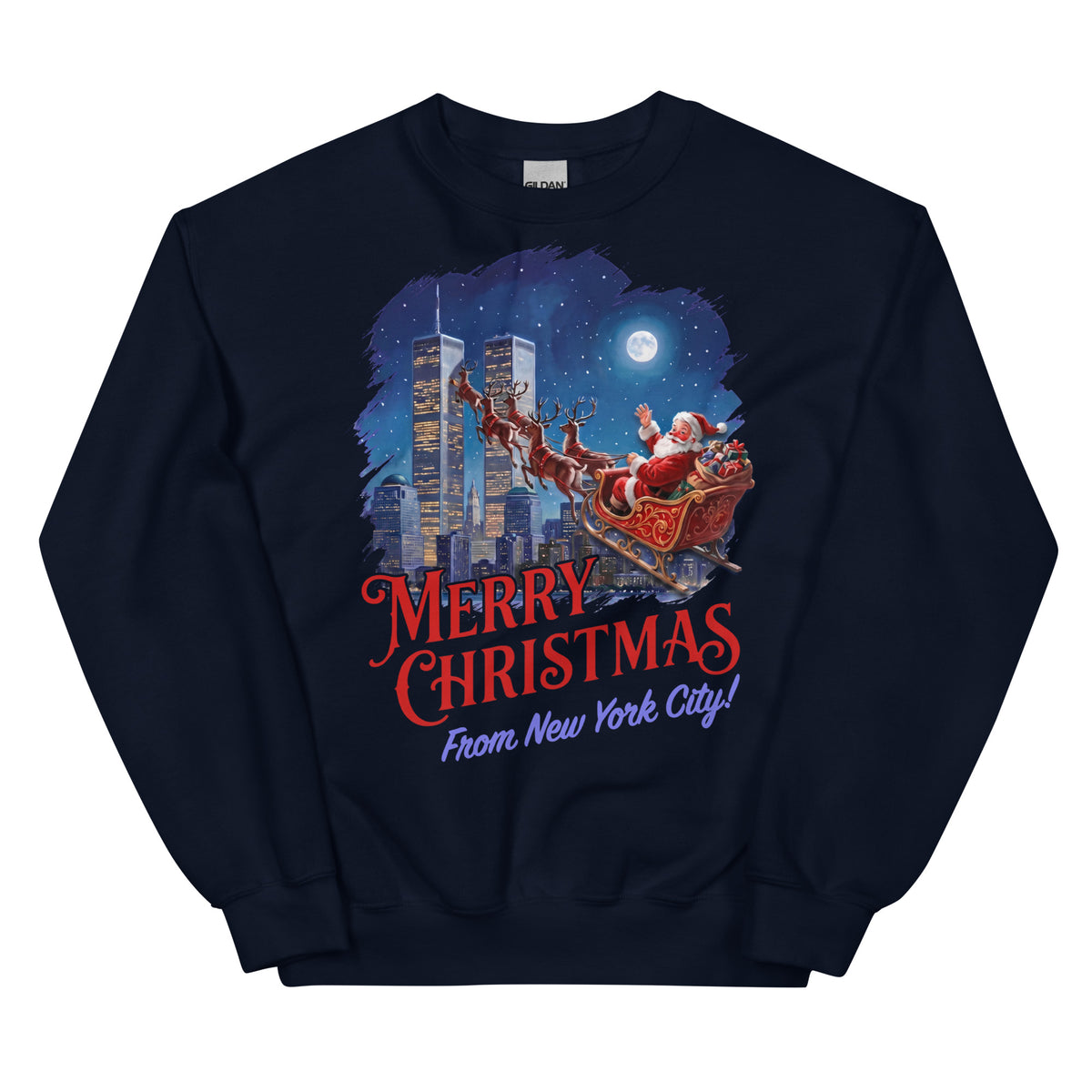 Merry Christmas From New York City Sweatshirt Orbital Clothing