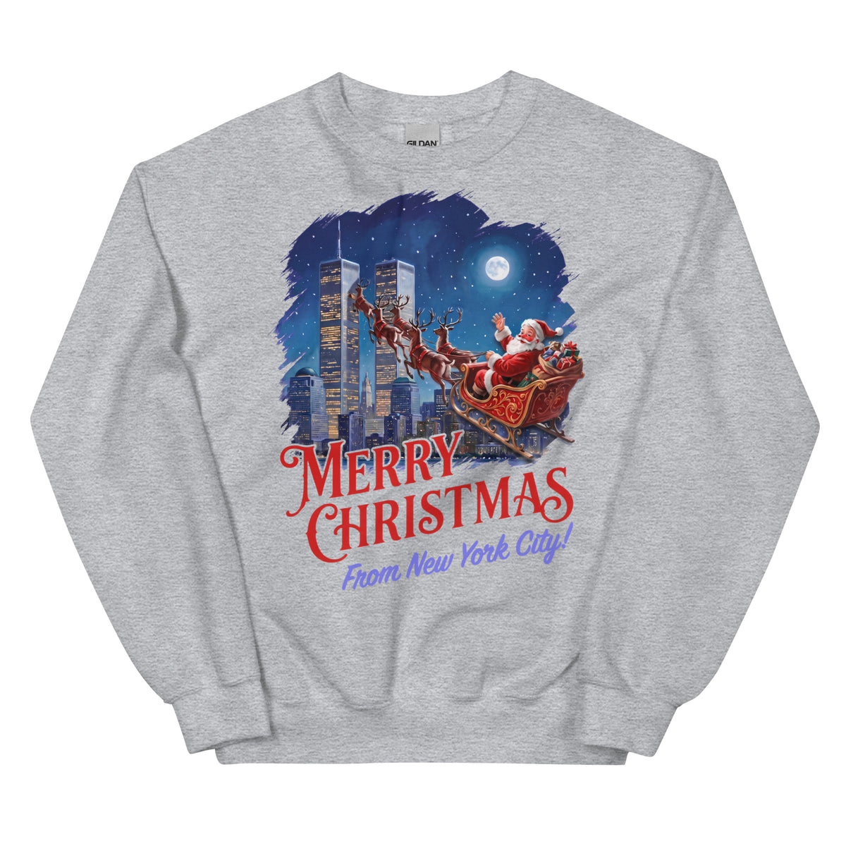 Merry Christmas From New York City Sweatshirt Orbital Clothing