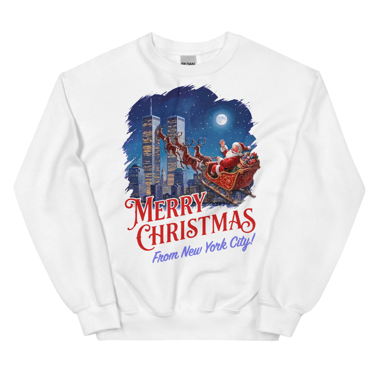 Merry Christmas From New York City Sweatshirt Orbital Clothing